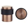 Zoo Hardware Door Stop Floor Mounted - Round Collared Flat Top 35mm dia - Tuscan Rose Gold