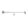 Silent Cabin Hook 12" - 300mm Satin Chrome