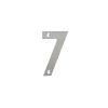 100mm Numerals SSS Finish 100mm Satin Stainless Steel No. 7 - By Frelan Hardware - JSS-7