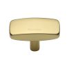Heritage Brass Cabinet Knob Rectangular Design 47mm Polished Brass finish
