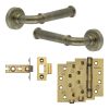 Complete Classic Door Handle Pack - Internal Doors - Antique Brass - By Frelan Hardware - JE-A1A-AB