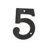 Zoo Hardware Numeral - No. 5 - 4" - Black