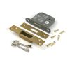 Satin Brass 3" 5 Lever BS Dead Lock