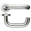 Zoo Hardware 22mm Return to Door Lever on Round Rose - Polished Stainless