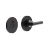 CR-804 Black Thumb Turn & Lock Round Rose w/ Indicator - By Frelan Hardware - CR-804AJ7MB