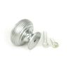 Satin Chrome Beehive Cabinet Knob 40mm