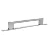Millhouse Brass Empire Slim Cabinet Pull Handle on Backplate 160mm - Polished Chrome