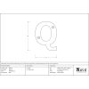 Polished Brass Letter Q