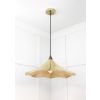 Smooth Brass Flora Pendant
