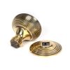 Aged Brass Beehive Centre Door Knob