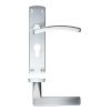Zoo Hardware Toledo lever on euro backplate - Satin Chrome