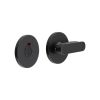 CR-803 Black Thumb Turn & Lock Round Rose w/ Indicator - By Frelan Hardware - CR-803AJ7MB