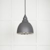 Smooth Nickel Brindley Pendant in Bluff