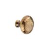 Hammered Mushroom 38mm Cupboard Knob Aged Brass