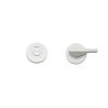 Zoo Hardware Accessible Turn & Indicator Release - Round Rose - Powder Coated White