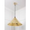 Hammered Brass Hockley Pendant