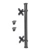Onyx Round Pull Handle 300mm Matt Black
