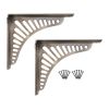 Sunrise Shelf Bracket Matt Antique (Sold in Pairs)