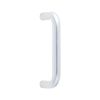 Aluminium 19mm D Shape Pull Handle Bolt Through Fixing SAA Finish 152x19mm Satin Anodised Aluminium - By Frelan Hardware - J1049
