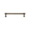 Heritage Brass Cabinet Pull Phoenix Design with 16mm Rose 128mm CTC Antique Brass finish