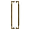 Heritage Brass Door Pull Handle Bauhaus Design 483mm Antique Brass Finish