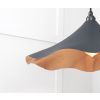 Smooth Copper Flora Pendant in Soot
