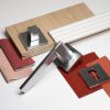 Oro & Oro Key Escutcheons on Square Rose - Satin Chrome (Pair)