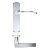 Zoo Hardware Toledo lever on latch backplate - Satin Chrome