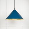 Smooth Brass Hockley Pendant in Upstream