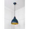 Smooth Brass Brindley Pendant in Dusk