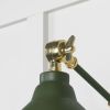 Smooth Brass Brindley Wall Light in Heath