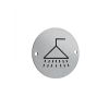 Stainless Steel Shower Symbol 75mm Satin Stainless Steel - By Frelan Hardware - JS106SSS