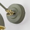 Smooth Brass Brindley Wall Light in Tump