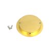 Polished Brass 75mm Plain Round Pull