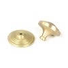Satin Brass Art Deco Centre Door Knob