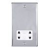 Eurolite Enhance Decorative Shaver Socket Polished Chrome