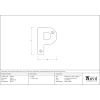 Aged Bronze Letter P