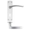 Zoo Hardware Toledo lever on lock backplate - Satin Chrome