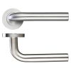 Zoo Hardware 19mm Radius Lever - Screw On Rose - Satin Stainless
