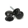 Aged Bronze 49mm Mushroom Mortice/Rim Knob Set
