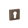 Forme Euro Escutcheons on Minimal Square Rose - Urban Bronze (Pair)
