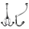 Zoo Hardware Double Hat and Coat Hook - Polished Chrome