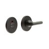 CR-804 Dark Bronze Thumb Turn & Lock Round Rose w/ Indicator - By Frelan Hardware - CR-804AJ7DB