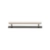 Heritage Brass Cabinet Pull Hexagonal Design with Plate 96mm CTC Matt Bronze/Satin Nickel Finish