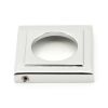 Polished Chrome Hammered Newbury Lever on Rose Set (Square) - Unsprung