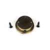 Aged Brass 34mm Round Finger Edge Pull