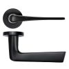 Zoo Hardware Como Lever on Round Rose - Black