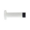 Zoo Hardware Door stop - cylinder - 70mm projection with rose - White
