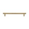 Heritage Brass Cabinet Pull Complete Knurl Design 160mm CTC Satin Brass finish