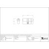 Black 30/30 6pin Euro Cylinder KA